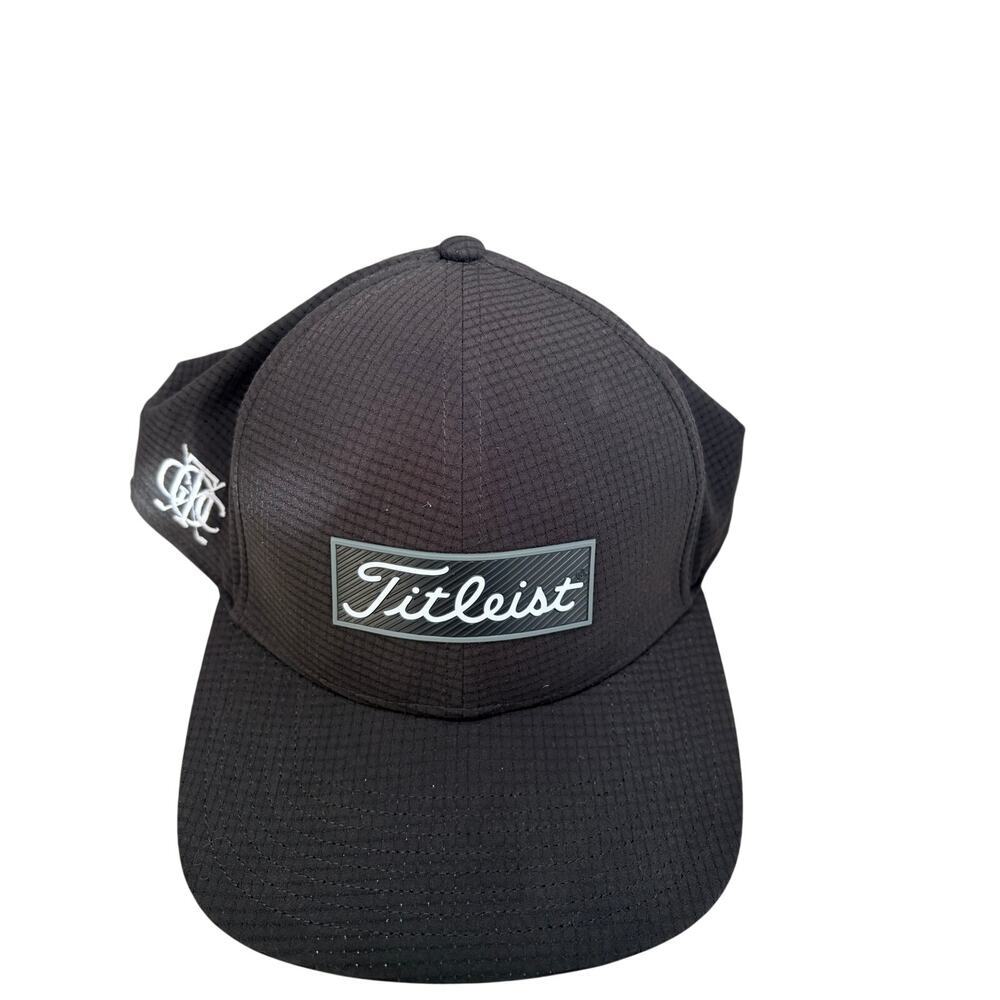 Titleist Oceanside Golf Hat Mens Black Snapback NWT Country Club Logo